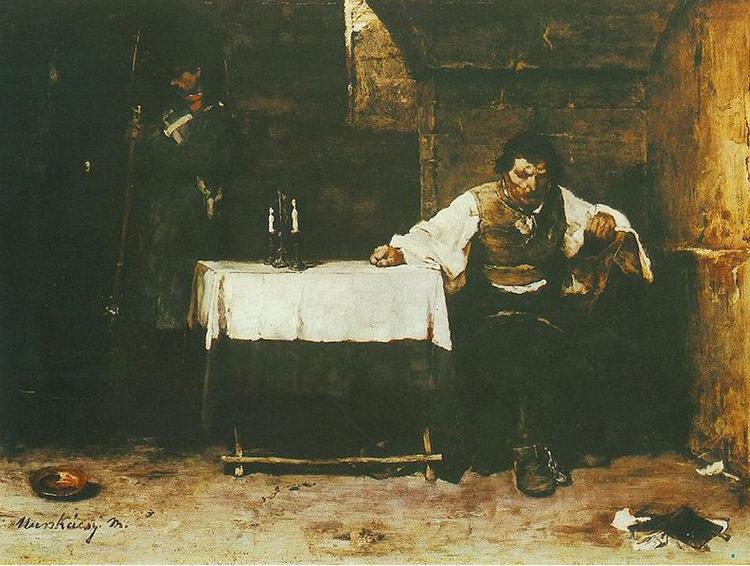 Mihaly Munkacsy Condemned Cell oil painting picture